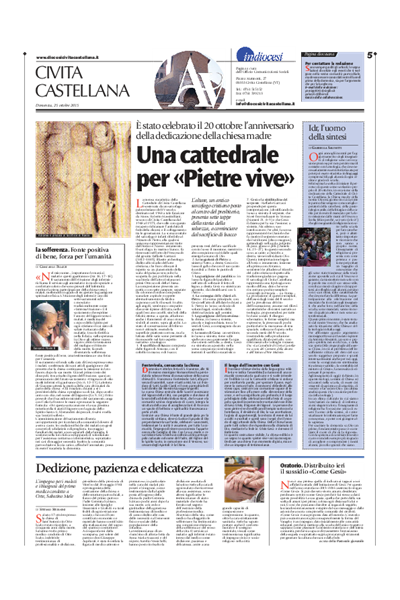 Avvenire - pagina diocesana del 25/10/2015